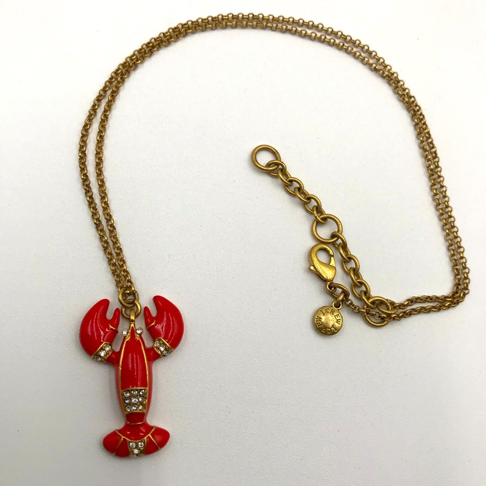 Lobster pendant necklace J. Crew